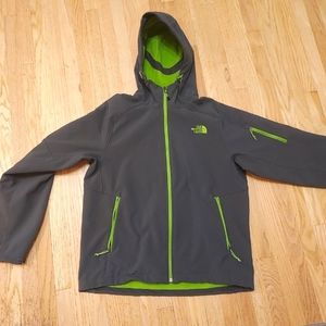 The North Face Men's Large Dark Charcoal Jacket Softshell fleece L